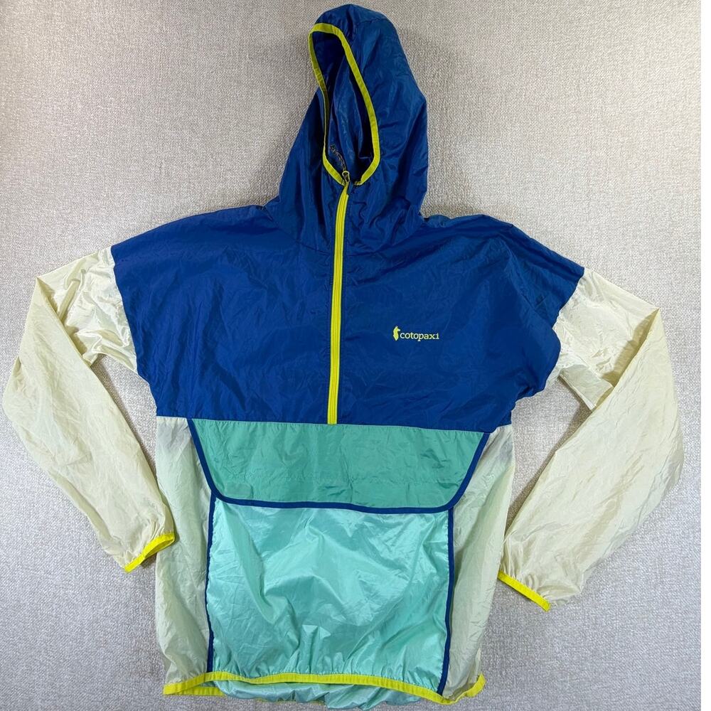 Cotopaxi Women's Large Blue Teca Half Zip Windbreaker Jacket Outdoor Travel Pack